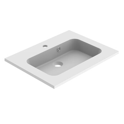 Wastafel Allibert Style 60,5×1,8×46,5 cm Mat Wit