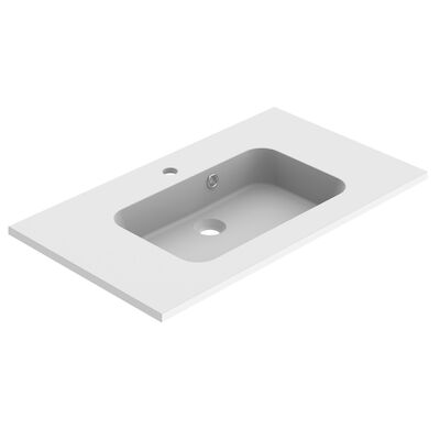 Wastafel Allibert Style 80,5×1,8×46,5 cm Mat Wit