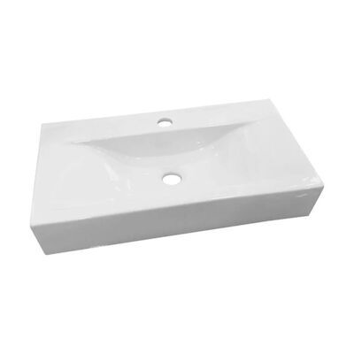 Wastafel Best Design Begee Rechthoek zonder overloop 62×32,5x11cm (met Kraangat)