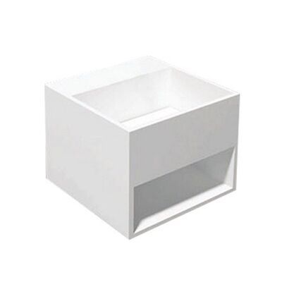Wastafel Best Design Buq-30 Just Solid 32.5×32.5×25 cm Mat Wit