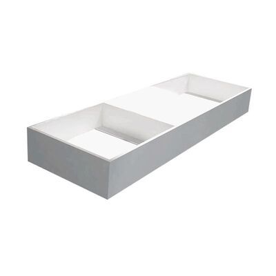 Wastafel Best Design Dubbel-120 Just Solid 120x40x15 cm Mat Wit