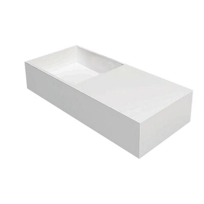 Wastafel Best Design N75 Just Solid 75x33x15 cm Mat Wit