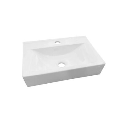 Wastafel Best Design Train Rechthoek Keramiek 45×30,5×10 cm Wit