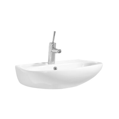 Wastafel BWS Suki Met Kraangat Keramisch 60×45 cm Wit