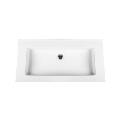 Wastafel BWS Veroni 45.5×77 cm Zonder Kraangat Solid Surface Wit