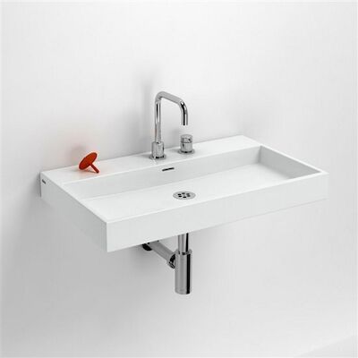 Wastafel Clou Wash Me 50x42x8 cm Keramiek Mat Zwart