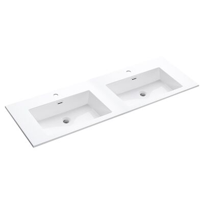 Wastafel Differnz Industrial 140×46 cm Wit