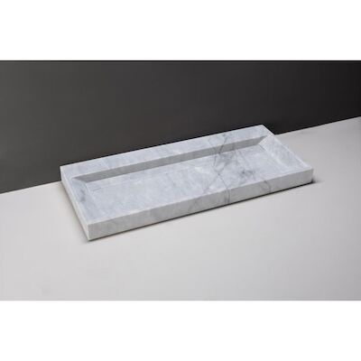 Wastafel Forzalaqua Bellezza Carrara Gepolijst 120,5×51,5×9 cm 1 Kraangat