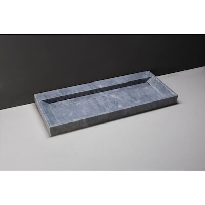 Wastafel Forzalaqua Bellezza Cloudy Marmer Gezoet 1 Kraangat 120,5×51,5×9 cm