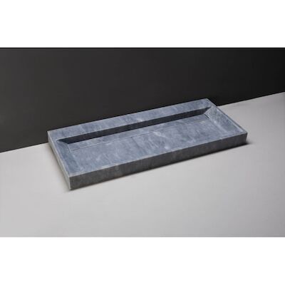 Wastafel Forzalaqua Bellezza Cloudy Marmer Gezoet 100,5×51,5×9 cm Zonder Kraangat