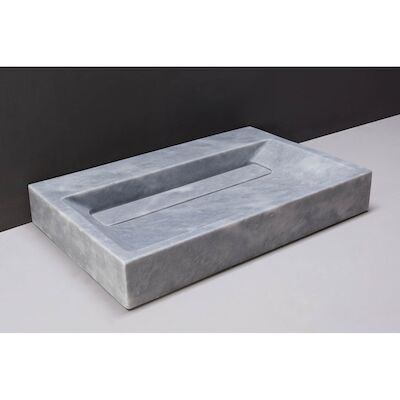 Wastafel Forzalaqua Bellezza Cloudy Marmer Gezoet 80,5×51,5×9 cm 1 Kraangat