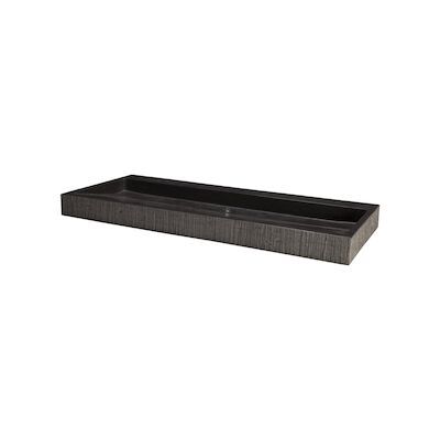 Wastafel Forzalaqua Oslo Hardsteen Gefrijnd Met Kraangat Antraciet 100,5×51,5×9 cm