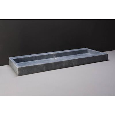Wastafel Forzalaqua Palermo Cloudy Marmer Gezoet 100,5×51,5×9 cm Zonder Kraangat