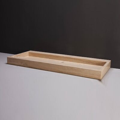 Wastafel Forzalaqua Palermo Travertin Gezoet 2 Kraangaten Beige 100,5×51,5×9 cm