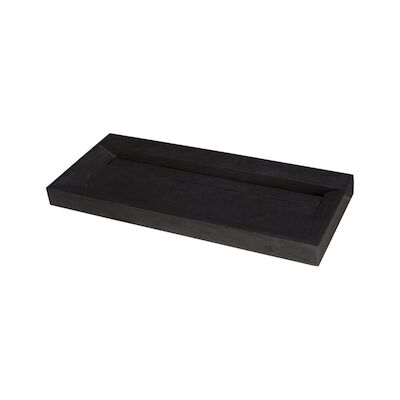 Wastafel Forzalaqua Stockholm Hardsteen Gezoet Met 2 Kraangaten 120,5×51,5×9,5 cm