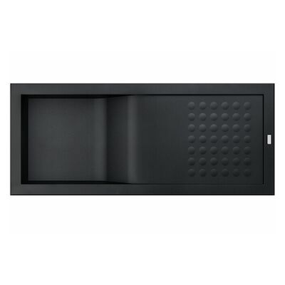 Wastafel Inbouwspoel Go By Van Marcke Lara 118x50Cm Mat Zwart