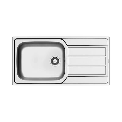 Wastafel Inbouwspoel Go By Van Marcke Sofia RVS 100x50CM