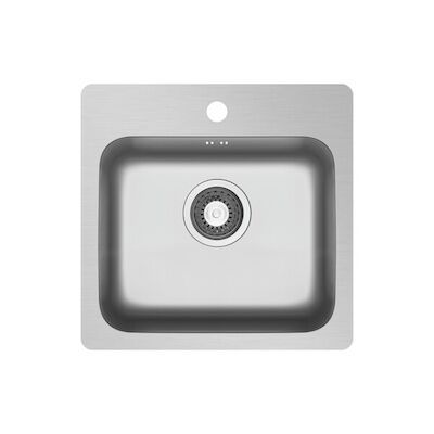 Wastafel Inbouwspoeltafel Go By Van Marcke Lia RVS 56x52CM