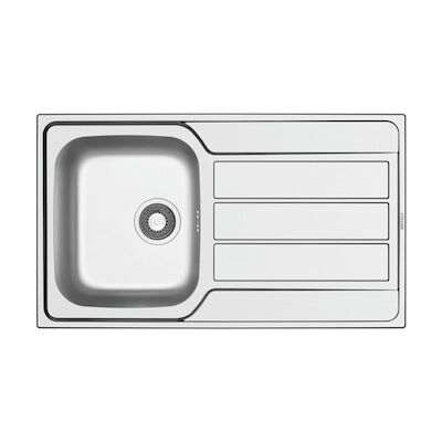 Wastafel Inbouwspoeltafel Go By Van Marcke Sofia 86x50CM RVS