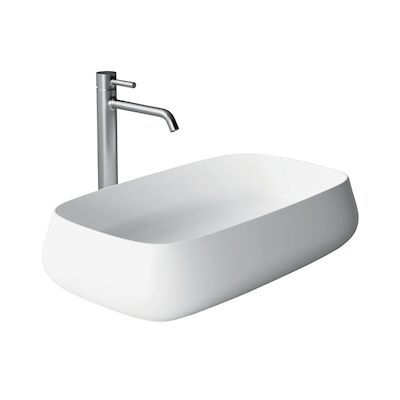 Wastafel Salenzi Nur 60×35 cm Keramiek Glans Wit (incl. bijpassende afvoerplug)