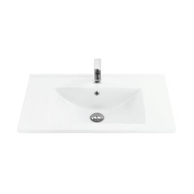 Wastafel Sanicare Q7 Keramiek 75×45 cm Wit (excl. meubel)