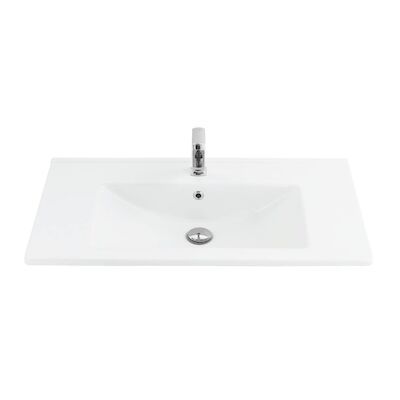 Wastafel Sanicare Q7 Keramiek 85×45 cm Wit (excl. meubel)