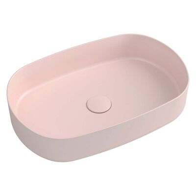 Wastafel Sapho Infinity 55×36 cm Mat Roze