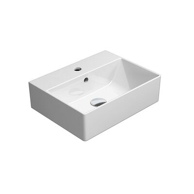 Wastafel Sapho Kube X Rechthoek 45×35 cm Keramiek Wit
