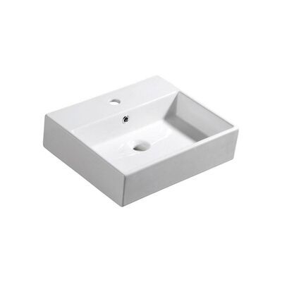 Wastafel Sapho Purity Rechthoekig 50×42 cm Keramiek Wit
