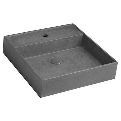 Wastafel Sapho Quadrado 46×46 cm Zwart