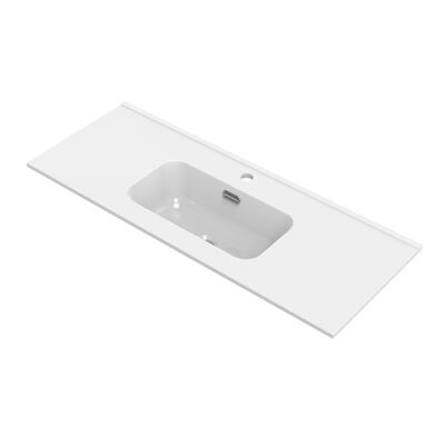 Wastafel Tiger S-line Calpe 100 cm Glanzend Wit