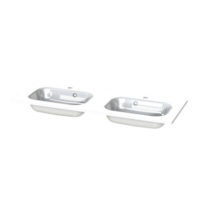 Wastafel Tiger S-line Oval 120 cm Glanzend Wit