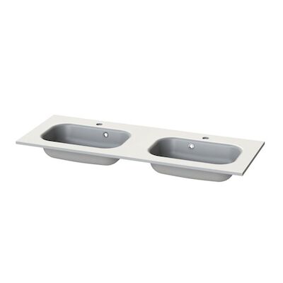 Wastafel Tiger S-line Oval 120 cm Mat Wit