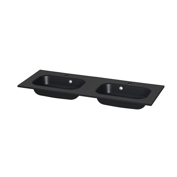 Wastafel Tiger S-line Oval 120 cm Mat Zwart