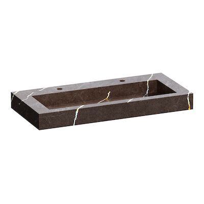 Wastafel Topa Artificial Marble 100 Copper Brown (2 krgt.)
