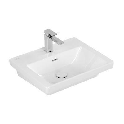 Wastafel Villeroy & Boch Subway 3.0 44x55x16.5 cm Wit Alpin