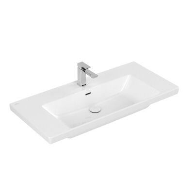 Wastafel Villeroy & Boch Subway 3.0 47x100x16.5 cm Wit