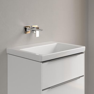 Wastafel Villeroy & Boch Subway 3.0 Geen Kraangat Geen Overloop 60x47x16.5 cm Wit Alpin