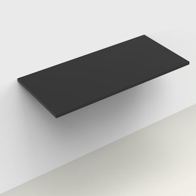 Wastafelblad Arcqua Topblad Marble 100×46 cm Cast Marble Mat Zwart