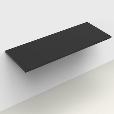 Wastafelblad Arcqua Topblad Marble 120×46 cm Cast Marble Mat Zwart