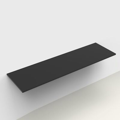 Wastafelblad Arcqua Topblad Marble 150×46 cm Cast Marble Mat Zwart