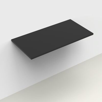 Wastafelblad Arcqua Topblad Marble 90×46 cm Cast Marble Mat Zwart
