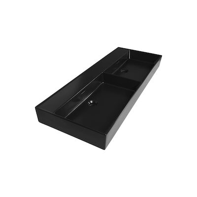 Wastafelblad Exclusive Line 120-2 Legend 2 Kraangaten Mat Zwart