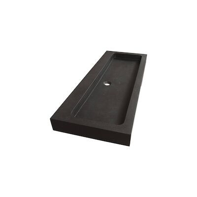 Wastafelblad Exclusive Line Black Spirit 120-1 Natuursteen 2 kraangaten