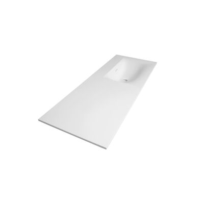 Wastafelblad Exclusive Line Furiosa Mat 120-2 Rechts 1 Kraangat