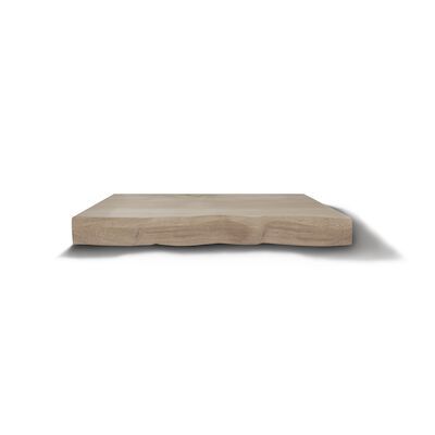 Wastafelblad Gliss Design Massief Hout Zonder Boomschors 160 cm Olie Wit