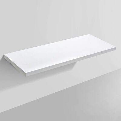 Wastafelblad Sanilux Mineraalmarmer krasbestendig 120x47x4cm Wit