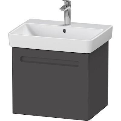 Wastafelkast Duravit No.1 Met 1 Lade 54×42.6×47.8cm Met Geïntegreerde Greep Mat Grafiet