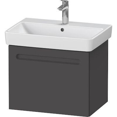 Wastafelkast Duravit No.1 Met 1 Lade 59×42.6×47.8cm Met Geïntegreerde Greep Mat Grafiet