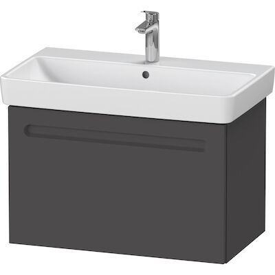 Wastafelkast Duravit No.1 Met 1 Lade 74×42.6×47.8cm Met Geïntegreerde Greep Mat Grafiet